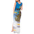 Personalised Cook Islands Va'a Race Tank Maxi Dress Te Tatau Tattoos Sporty Style Glory Blue Color - Polynesian Pride