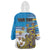 Personalised Cook Islands Va'a Race Wearable Blanket Hoodie Te Tatau Tattoos Sporty Style Glory Blue Color - Polynesian Pride