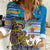 Personalised Cook Islands Va'a Race Women Casual Shirt Te Tatau Tattoos Sporty Style Glory Blue Color - Polynesian Pride