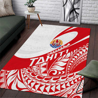 Tahiti Va'a Race Area Rug Polynesian Tattoos Sporty Style - Polynesian Pride