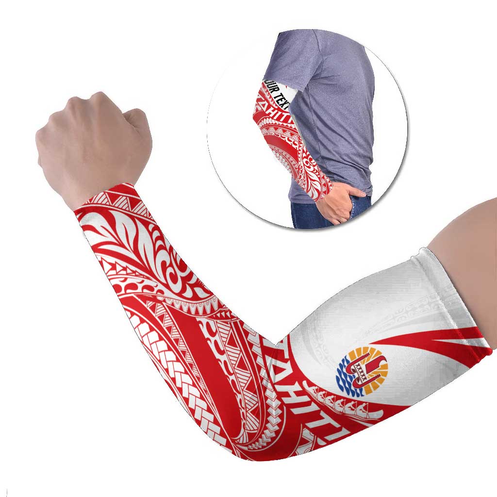 Personalised Tahiti Va'a Race Arm Sleeves Polynesian Tattoos Sporty Style - Polynesian Pride