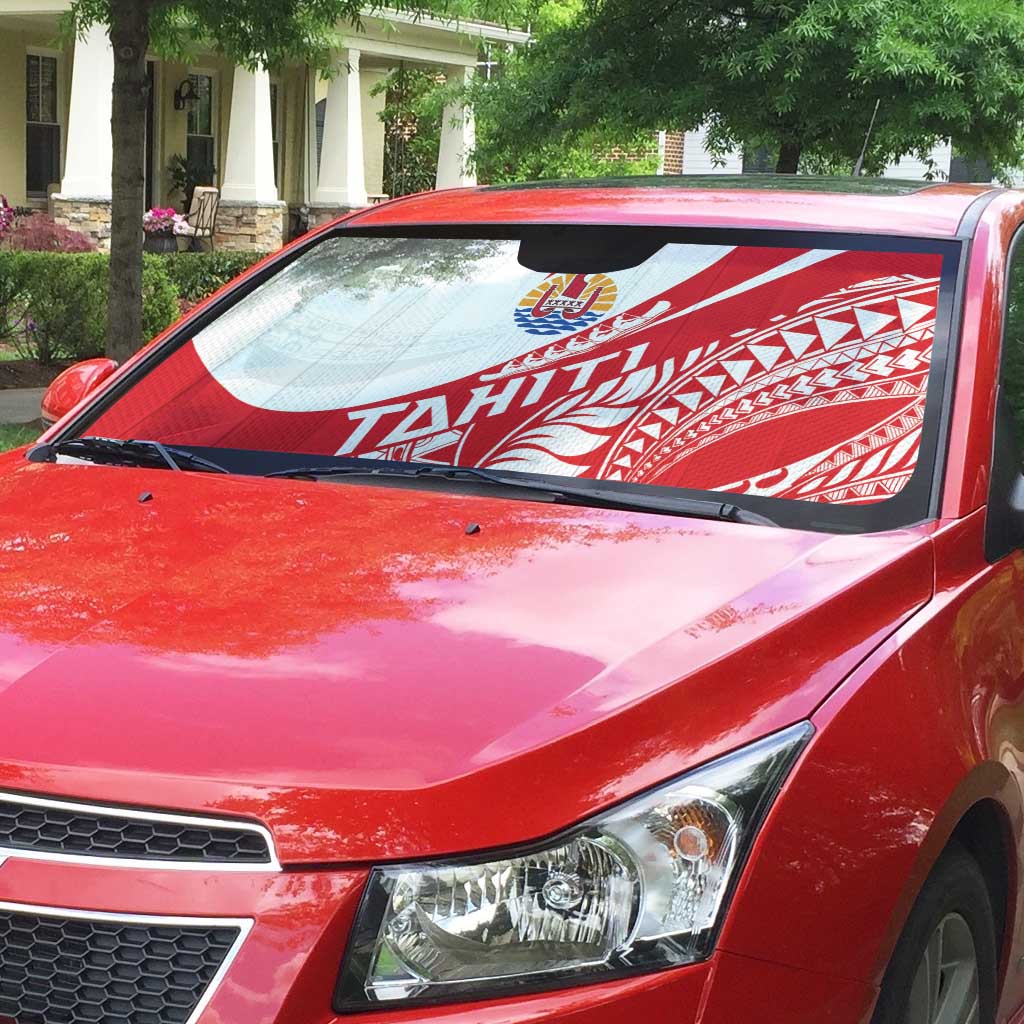 Tahiti Va'a Race Auto Sun Shade Polynesian Tattoos Sporty Style - Polynesian Pride