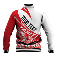 Personalised Tahiti Va'a Race Baseball Jacket Polynesian Tattoos Sporty Style - Polynesian Pride