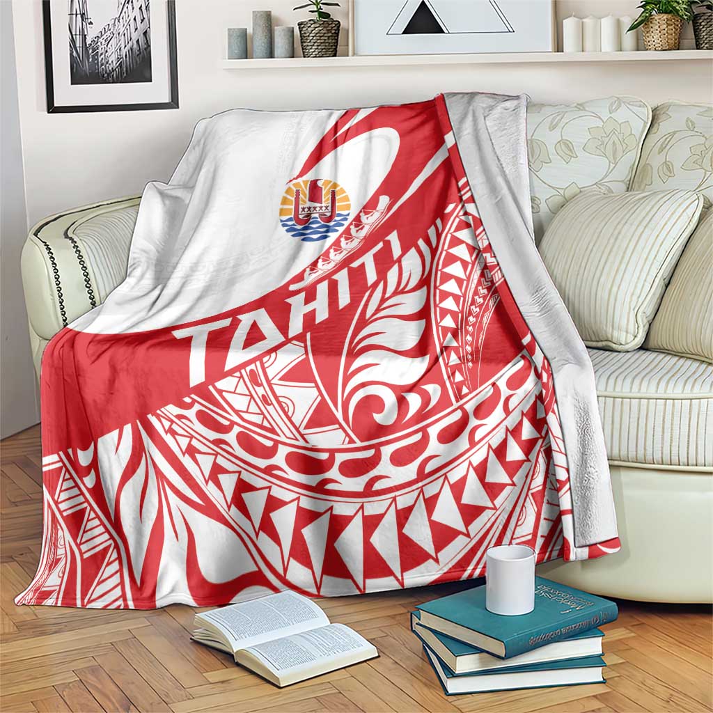 Tahiti Va'a Race Blanket Polynesian Tattoos Sporty Style - Polynesian Pride