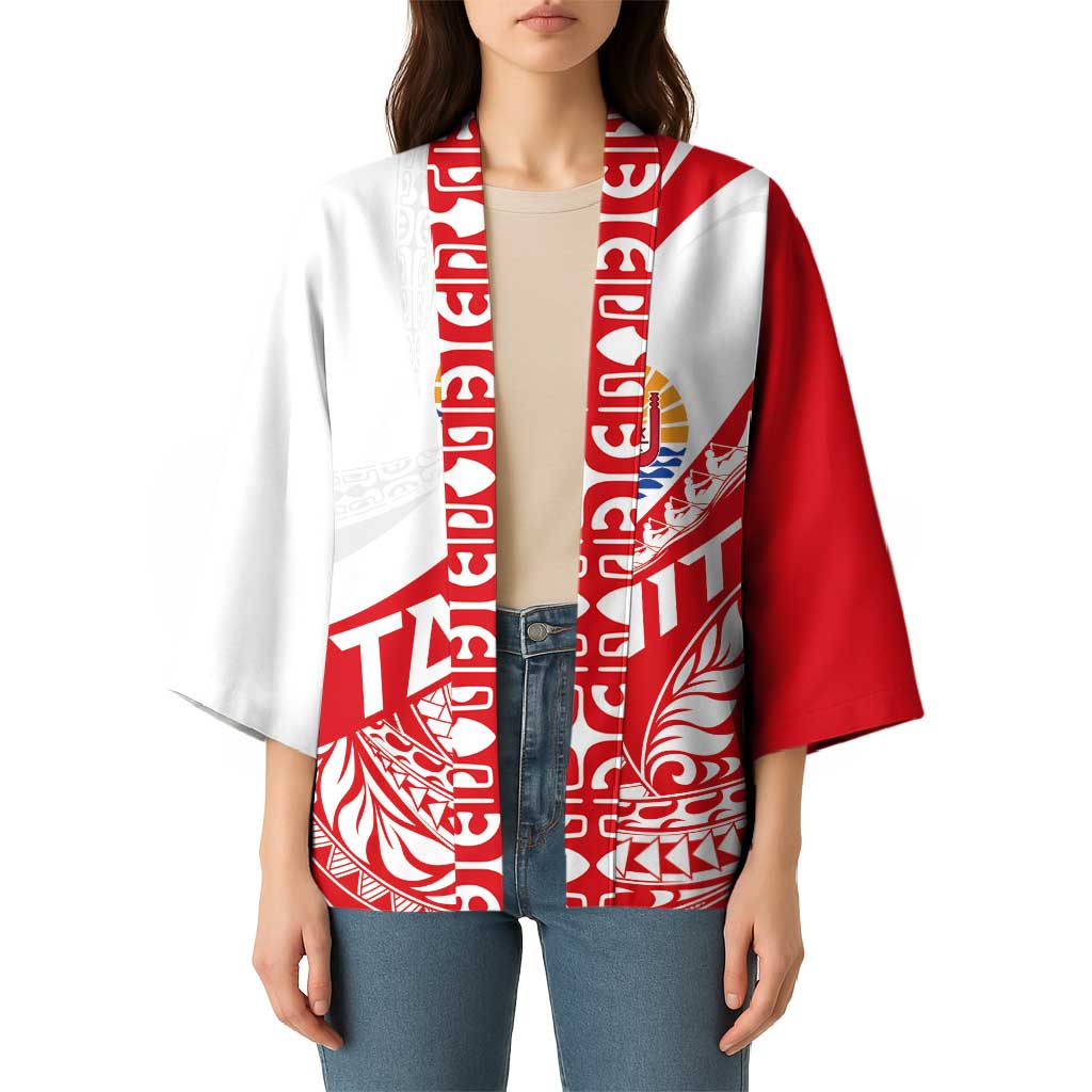 Personalised Tahiti Va'a Race Kimono Polynesian Tattoos Sporty Style - Polynesian Pride