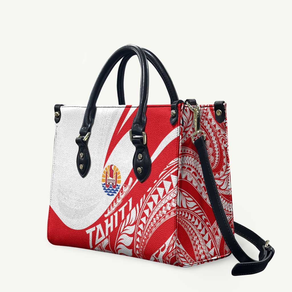 Tahiti Va'a Race Leather Bag Polynesian Tattoos Sporty Style - Polynesian Pride