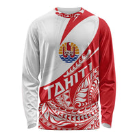 Personalised Tahiti Va'a Race Long Sleeve Shirt Polynesian Tattoos Sporty Style - Polynesian Pride