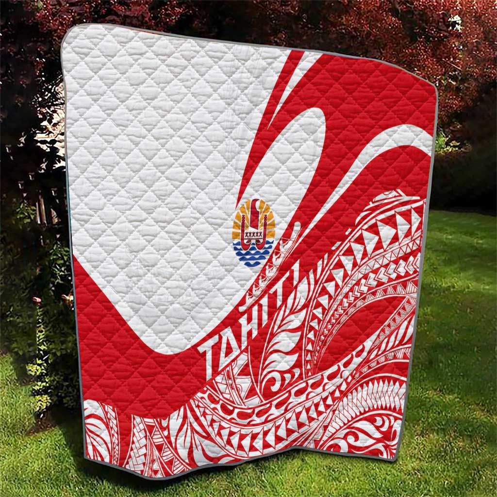 Tahiti Va'a Race Quilt Polynesian Tattoos Sporty Style - Polynesian Pride