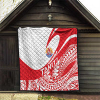 Tahiti Va'a Race Quilt Polynesian Tattoos Sporty Style - Polynesian Pride
