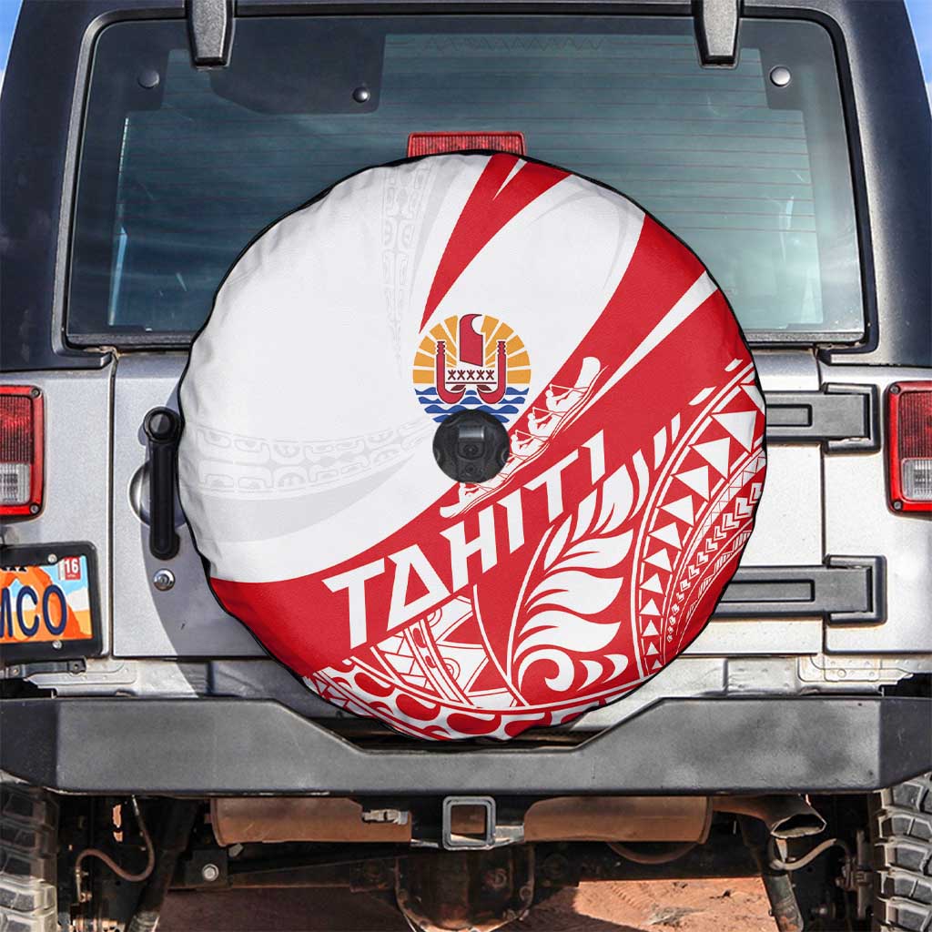 Tahiti Va'a Race Spare Tire Cover Polynesian Tattoos Sporty Style LT03 Red - Polynesian Pride