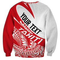 Personalised Tahiti Va'a Race Sweatshirt Polynesian Tattoos Sporty Style - Polynesian Pride