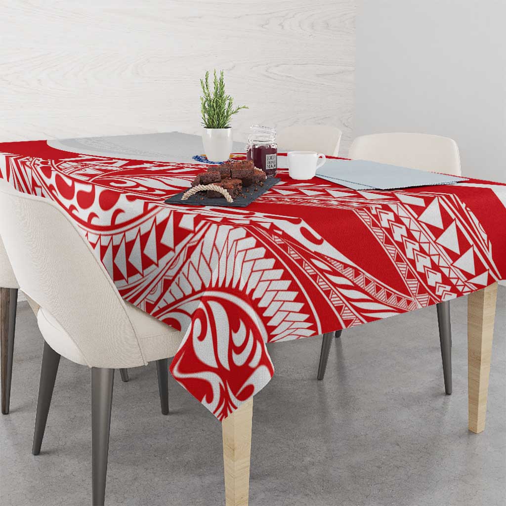 Tahiti Va'a Race Tablecloth Polynesian Tattoos Sporty Style - Polynesian Pride