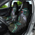 Custom Pukeko New Zealand Car Seat Cover Koru Papua Shell with Silver Fern Pattern LT03 - Polynesian Pride