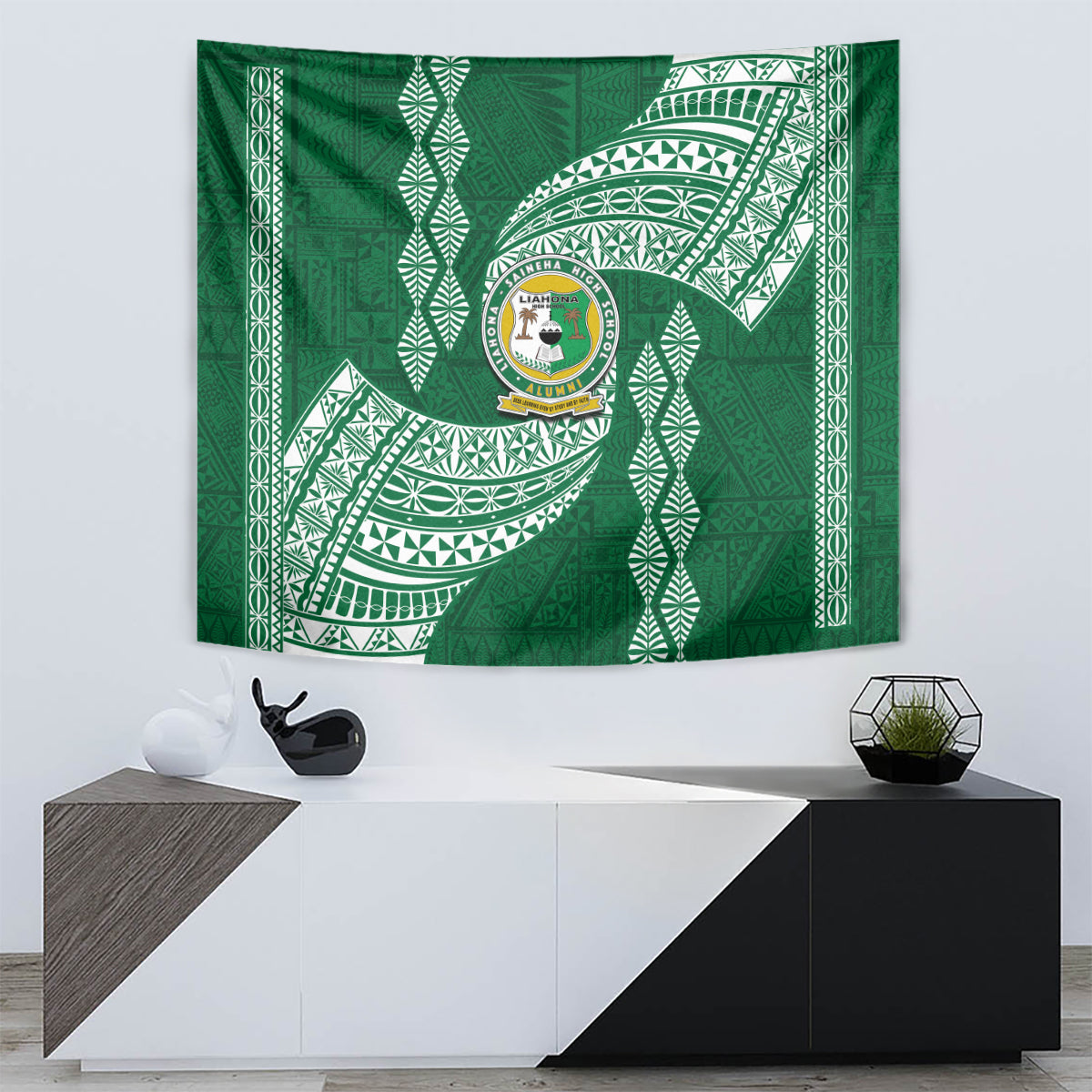 Tonga Lahaina High School Tapestry Traditional Ngatu and Polynesian Pattern LT03 - Polynesian Pride