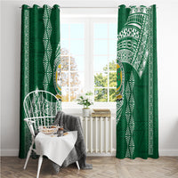 Tonga Lahaina High School Window Curtain Traditional Ngatu and Polynesian Pattern LT03 - Polynesian Pride