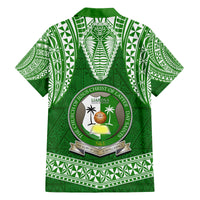 Tonga Liahona High School Family Matching Off Shoulder Maxi Dress and Hawaiian Shirt Traditional Ngatu and Polynesian Pattern LT03 - Polynesian Pride
