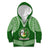Tonga Liahona High School Kid Hoodie Traditional Ngatu and Polynesian Pattern LT03 Zip Hoodie Green - Polynesian Pride