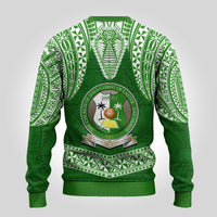 Tonga Liahona High School Ugly Christmas Sweater Traditional Ngatu and Polynesian Pattern LT03 - Polynesian Pride