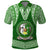 Tonga Liahona High School Polo Shirt Traditional Ngatu and Polynesian Pattern LT03 Green - Polynesian Pride