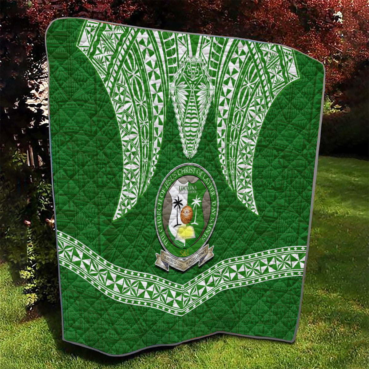 Tonga Liahona High School Quilt Traditional Ngatu and Polynesian Pattern LT03 - Polynesian Pride