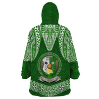 Tonga Liahona High School Wearable Blanket Hoodie Traditional Ngatu and Polynesian Pattern LT03 - Polynesian Pride