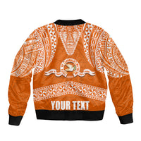 Tonga Tailulu College Bomber Jacket Traditional Ngatu and Polynesian Pattern LT03 - Polynesian Pride
