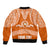 Tonga Tailulu College Sleeve Zip Bomber Jacket Traditional Ngatu and Polynesian Pattern LT03 - Polynesian Pride