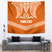 Tonga Tailulu College Tapestry Traditional Ngatu and Polynesian Pattern LT03 - Polynesian Pride
