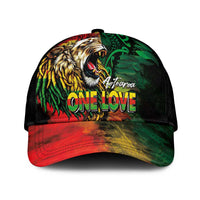 Aotearoa One Love Classic Cap Reggae Lion with Kakahu Huruhuru