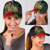 Aotearoa One Love Classic Cap Reggae Lion with Kakahu Huruhuru
