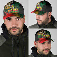 Aotearoa One Love Classic Cap Reggae Lion with Kakahu Huruhuru