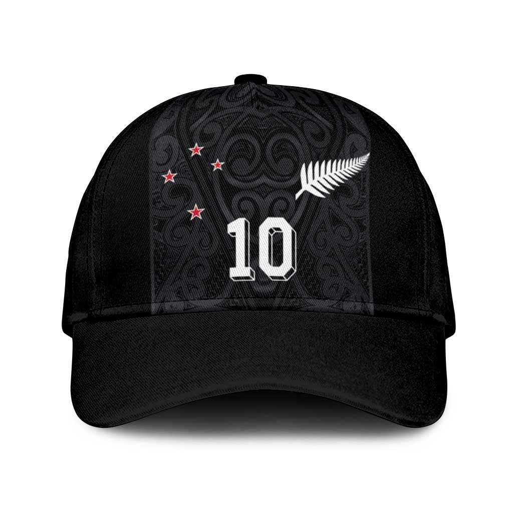 Custom Aotearoa Rugby Classic Cap Fern Blacks-Traditional Maori Motifs Design