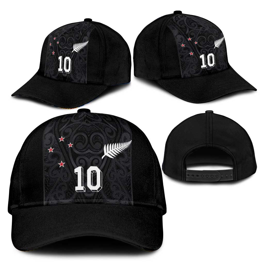 Custom Aotearoa Rugby Classic Cap Fern Blacks-Traditional Maori Motifs Design LT03 - Polynesian Pride