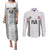 Fiji Rugby Warriors Couples Matching Puletasi and Long Sleeve Button Shirt Masi Tribal Pattern Go Champion 2024