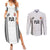 Fiji Rugby Warriors Couples Matching Summer Maxi Dress and Long Sleeve Button Shirt Masi Tribal Pattern Go Champion 2024