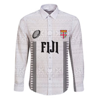Fiji Rugby Warriors Family Matching Long Sleeve Bodycon Dress and Hawaiian Shirt Masi Tribal Pattern Go Champion 2024
