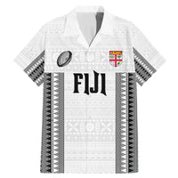 Fiji Rugby Warriors Family Matching Mermaid Dress and Hawaiian Shirt Masi Tribal Pattern Go Champion 2024