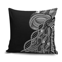 Samoan DNA Art Tattoo Pillow Cover Polynesian Pattern Black Color LT03 Black - Polynesian Pride