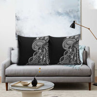 Samoan DNA Art Tattoo Pillow Cover Polynesian Pattern Black Color LT03 - Polynesian Pride