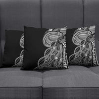 Samoan DNA Art Tattoo Pillow Cover Polynesian Pattern Black Color LT03 - Polynesian Pride