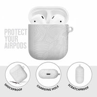 Samoan DNA Art Tattoo AirPods Case Polynesian Pattern All White LT03 - Polynesian Pride