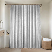 Samoan DNA Art Tattoo Bathroom Set Polynesian Pattern All White LT03 Shower Curtain Only White - Polynesian Pride
