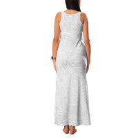 Samoan DNA Art Tattoo Family Matching Tank Maxi Dress and Hawaiian Shirt Polynesian Pattern All White LT03 - Polynesian Pride