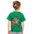 Hawaii Pikake and Maile Lei Kid T Shirt Honu Polynesian Pattern Green Color