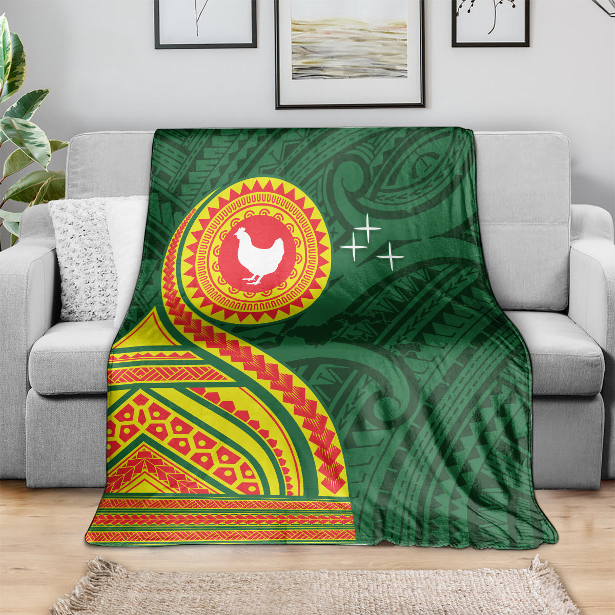 Manu'a Cession Day Blanket Polynesian Pattern