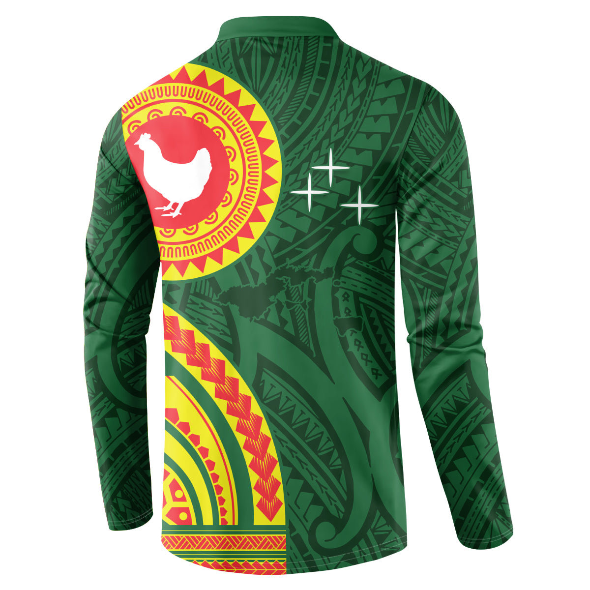 Manu'a Cession Day Button Sweatshirt Polynesian Pattern