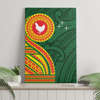 Manu'a Cession Day Canvas Wall Art Polynesian Pattern