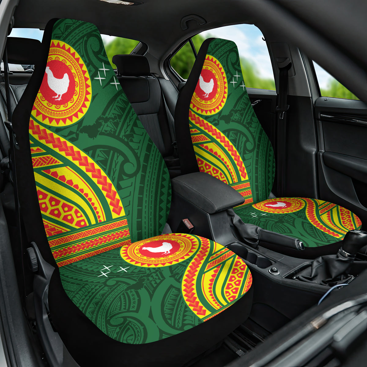 Manu'a Cession Day Car Seat Cover Polynesian Pattern