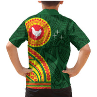 Manu'a Cession Day Family Matching Mermaid Dress and Hawaiian Shirt Polynesian Pattern