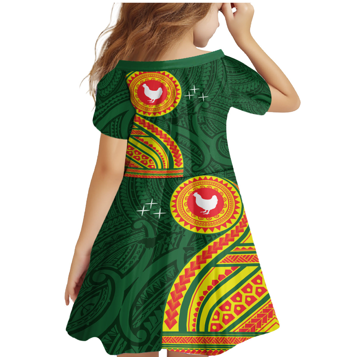 Manu'a Cession Day Family Matching Mermaid Dress and Hawaiian Shirt Polynesian Pattern